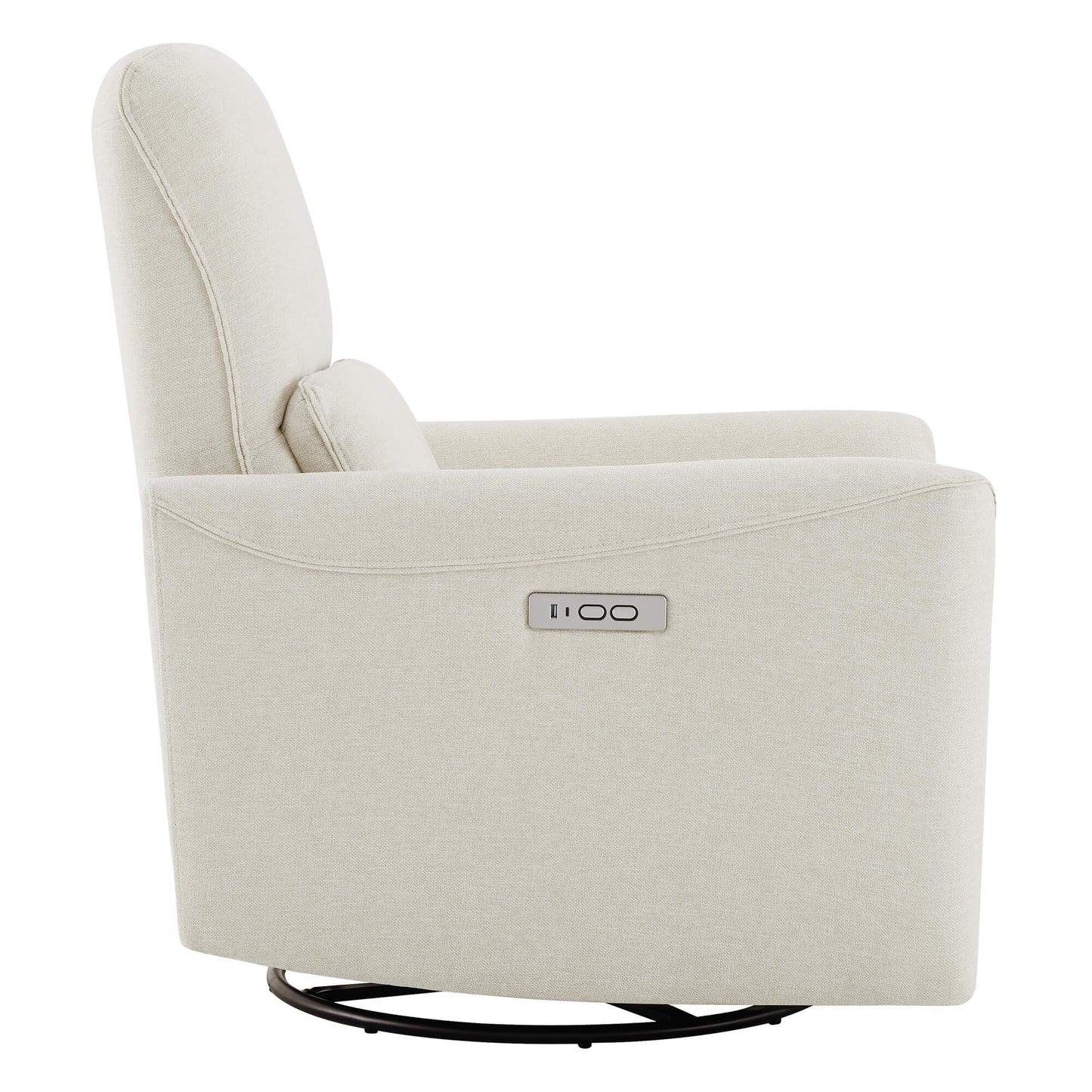 Modern Power Swivel Glider Recliner with Adjustable Headrest