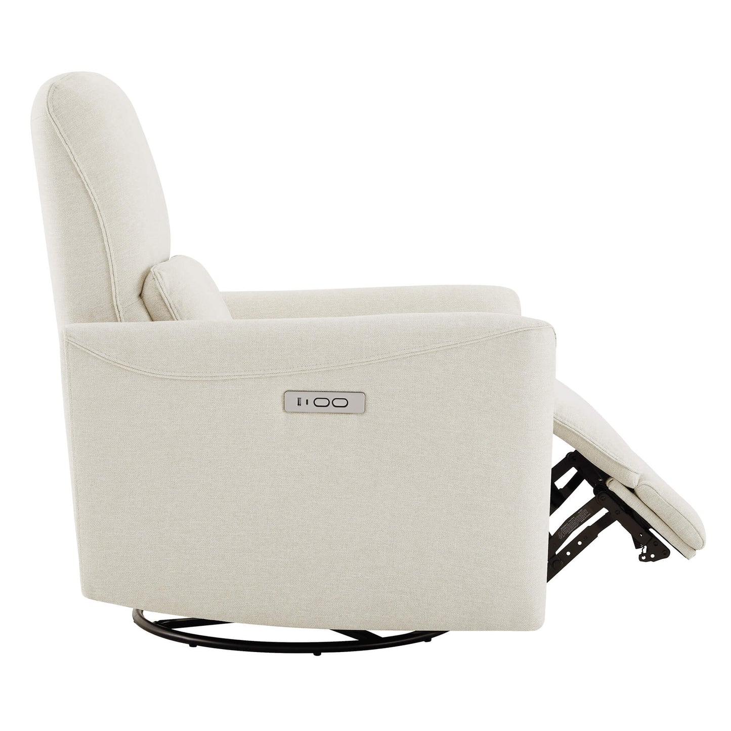 Modern Power Swivel Glider Recliner with Adjustable Headrest
