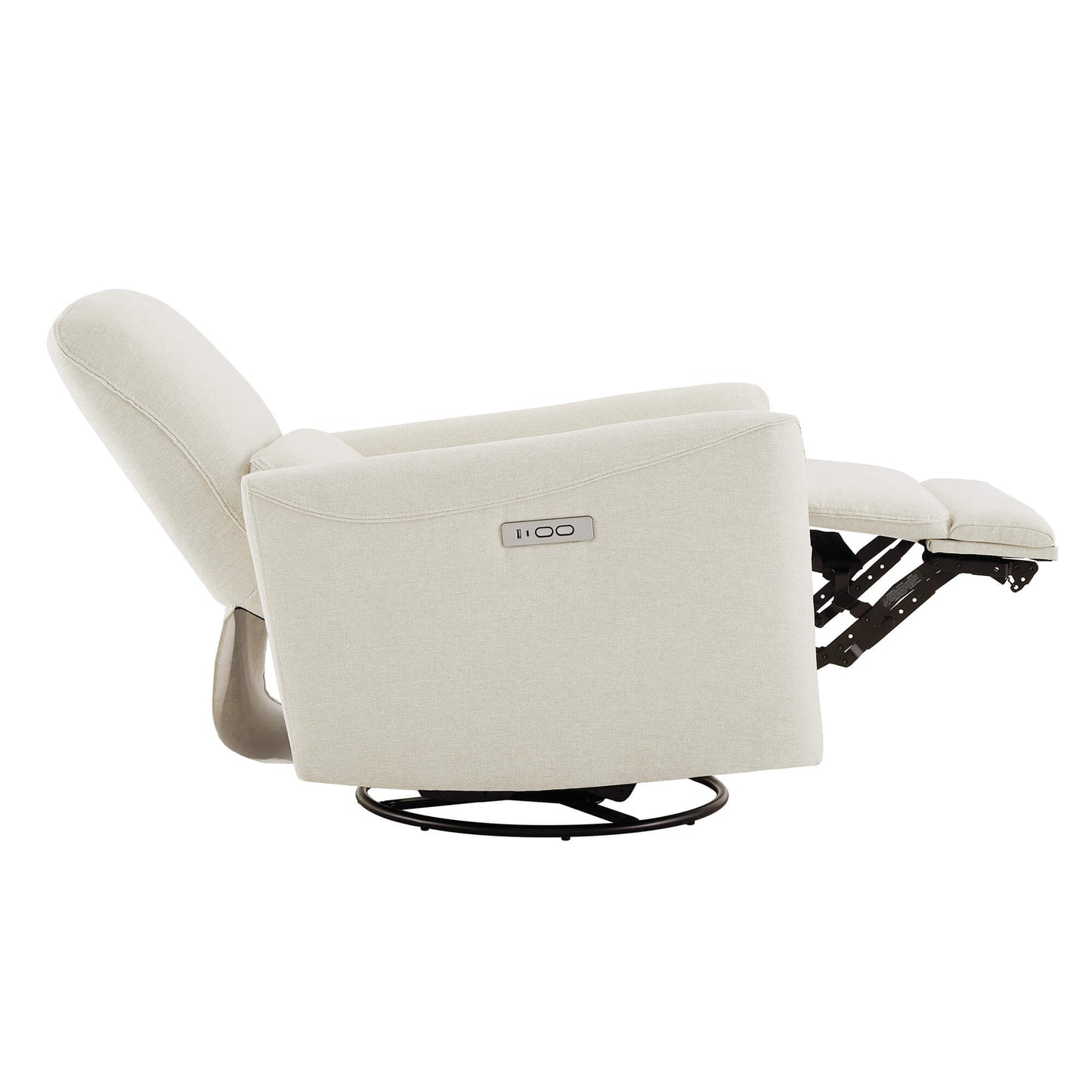 Modern Power Swivel Glider Recliner with Adjustable Headrest