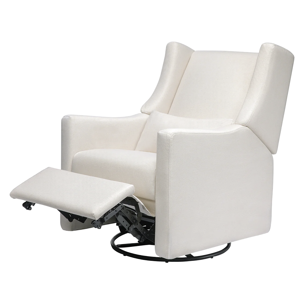 Recliner and Swivel Glider with USB Port in Kiwi Green