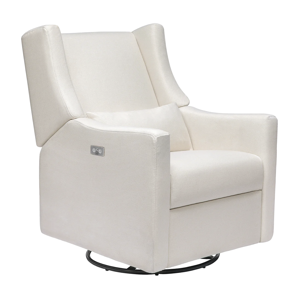 Recliner and Swivel Glider with USB Port in Kiwi Green