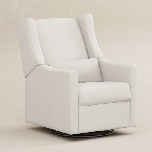 Recliner and Swivel Glider with USB Port in Kiwi Green