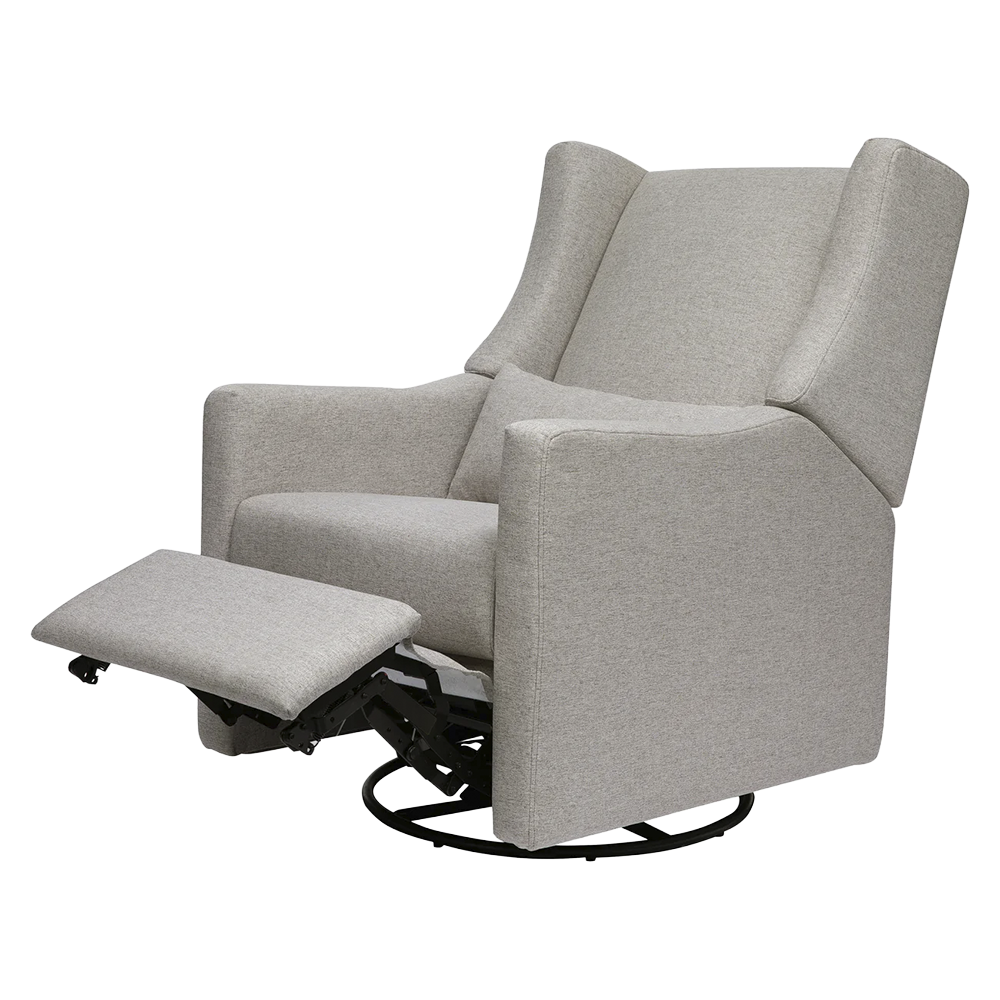 Recliner and Swivel Glider with USB Port in Kiwi Green