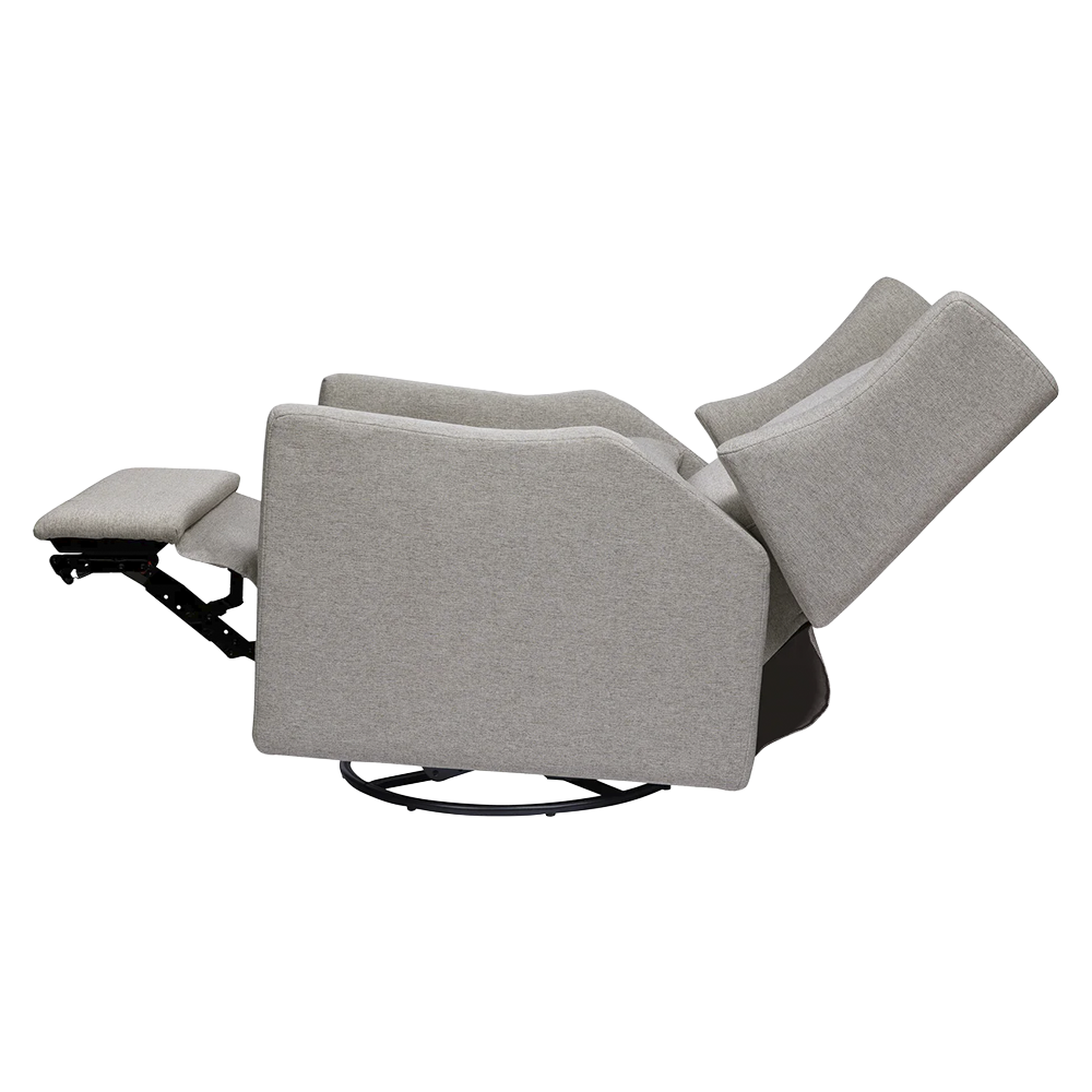 Recliner and Swivel Glider with USB Port in Kiwi Green