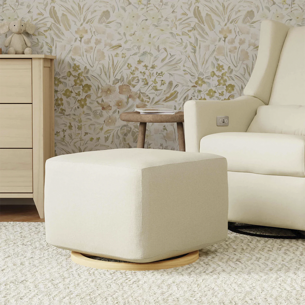 Gliding Ottoman in Kiwi Fabric