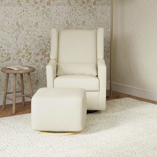 Gliding Ottoman in Kiwi Fabric