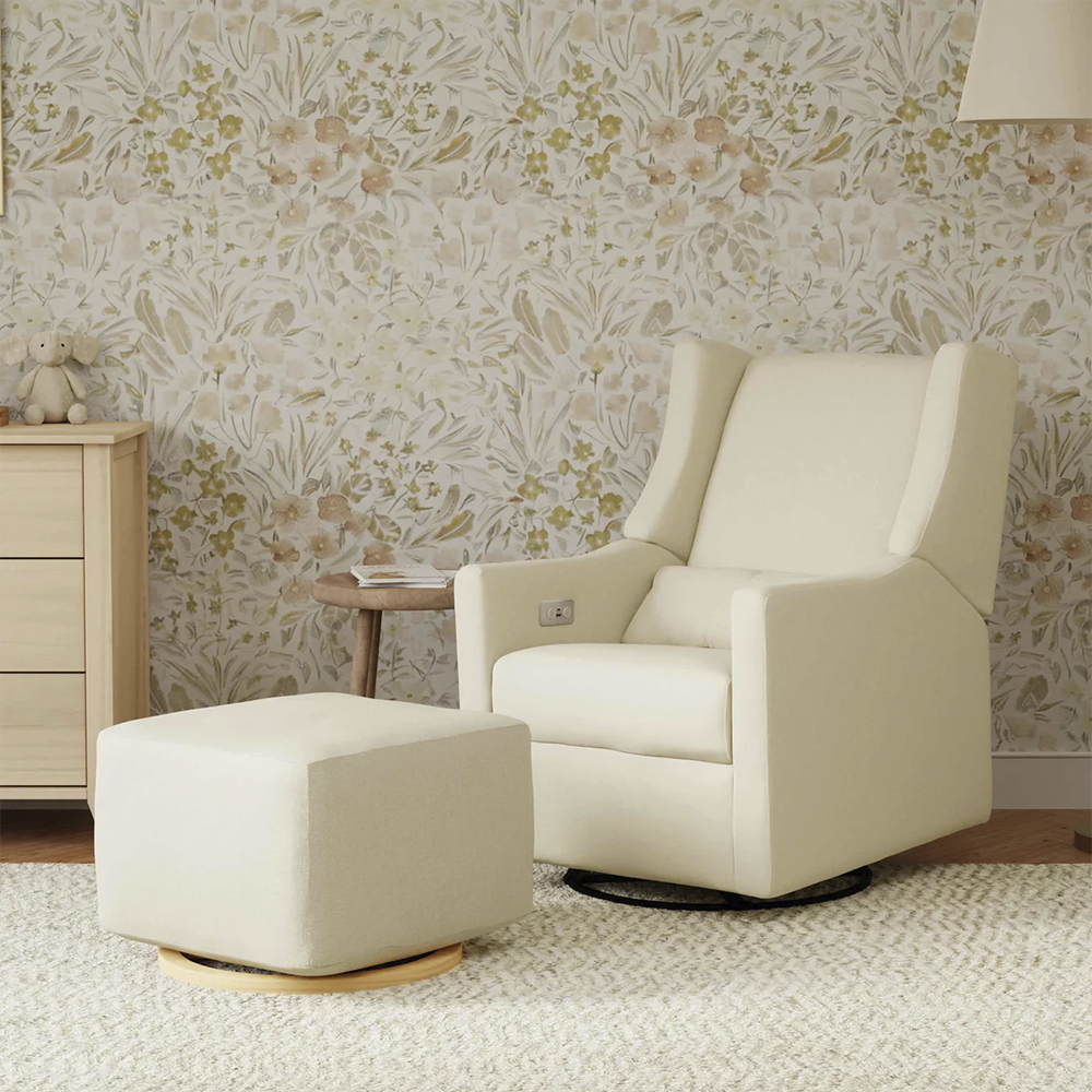 Gliding Ottoman in Kiwi Fabric