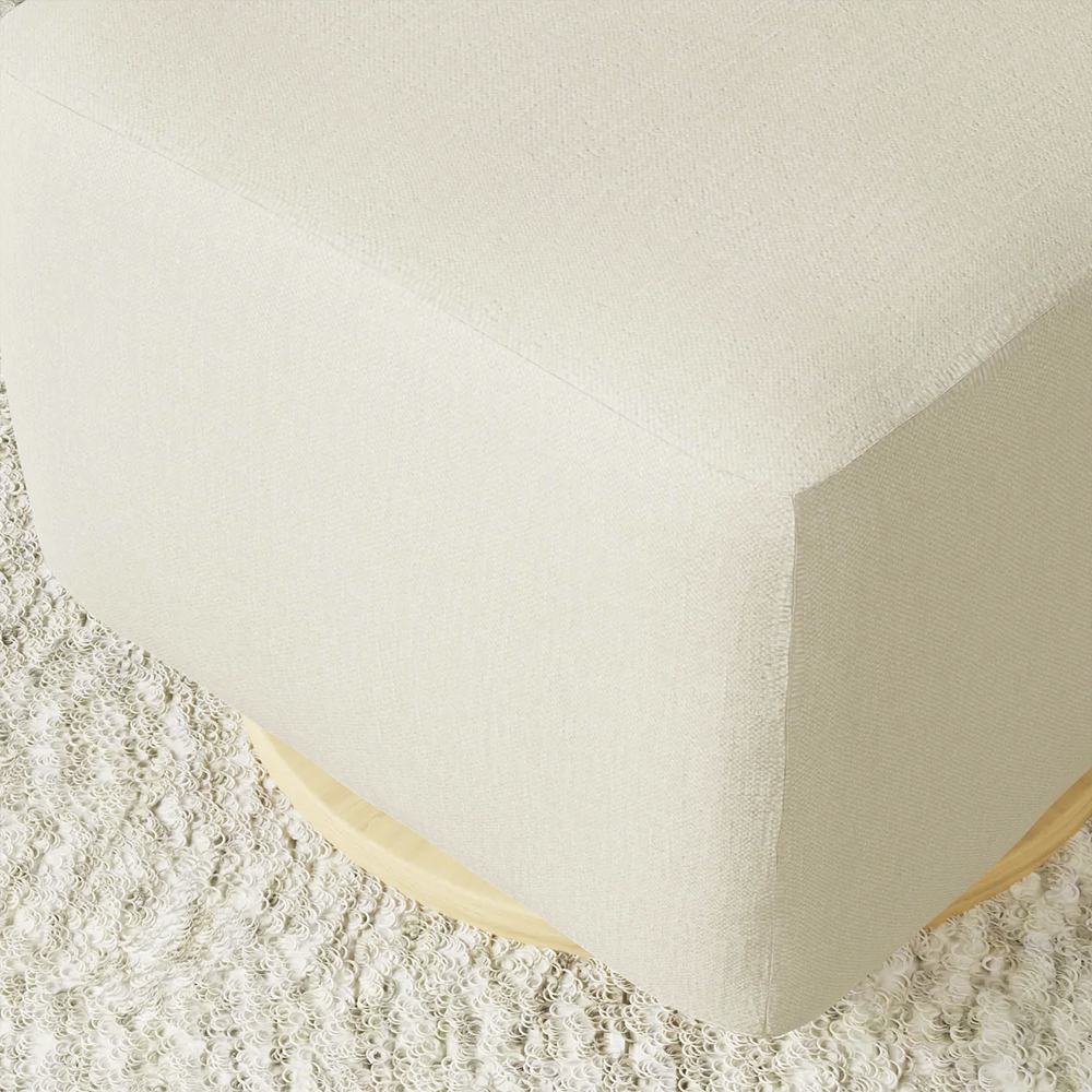 Gliding Ottoman in Kiwi Fabric