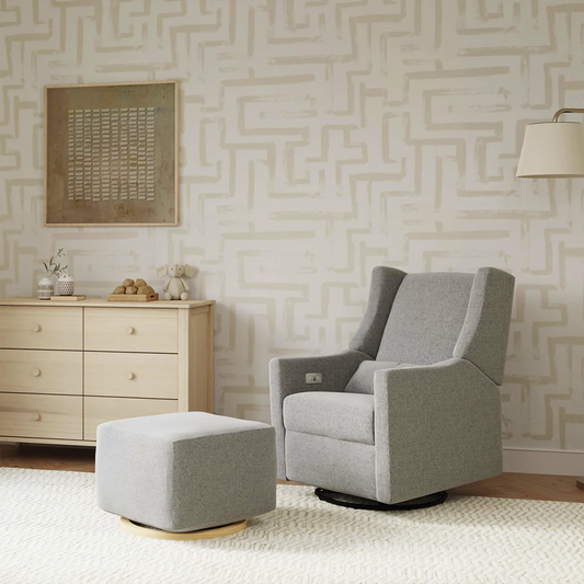 Gliding Ottoman in Kiwi Fabric