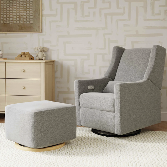 Gliding Ottoman in Kiwi Fabric