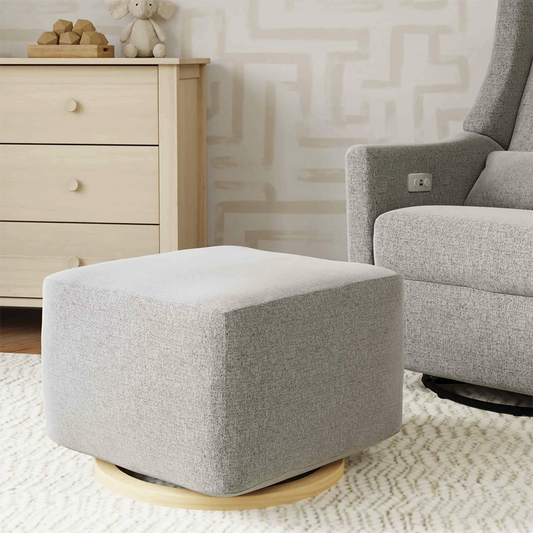 Gliding Ottoman in Kiwi Fabric