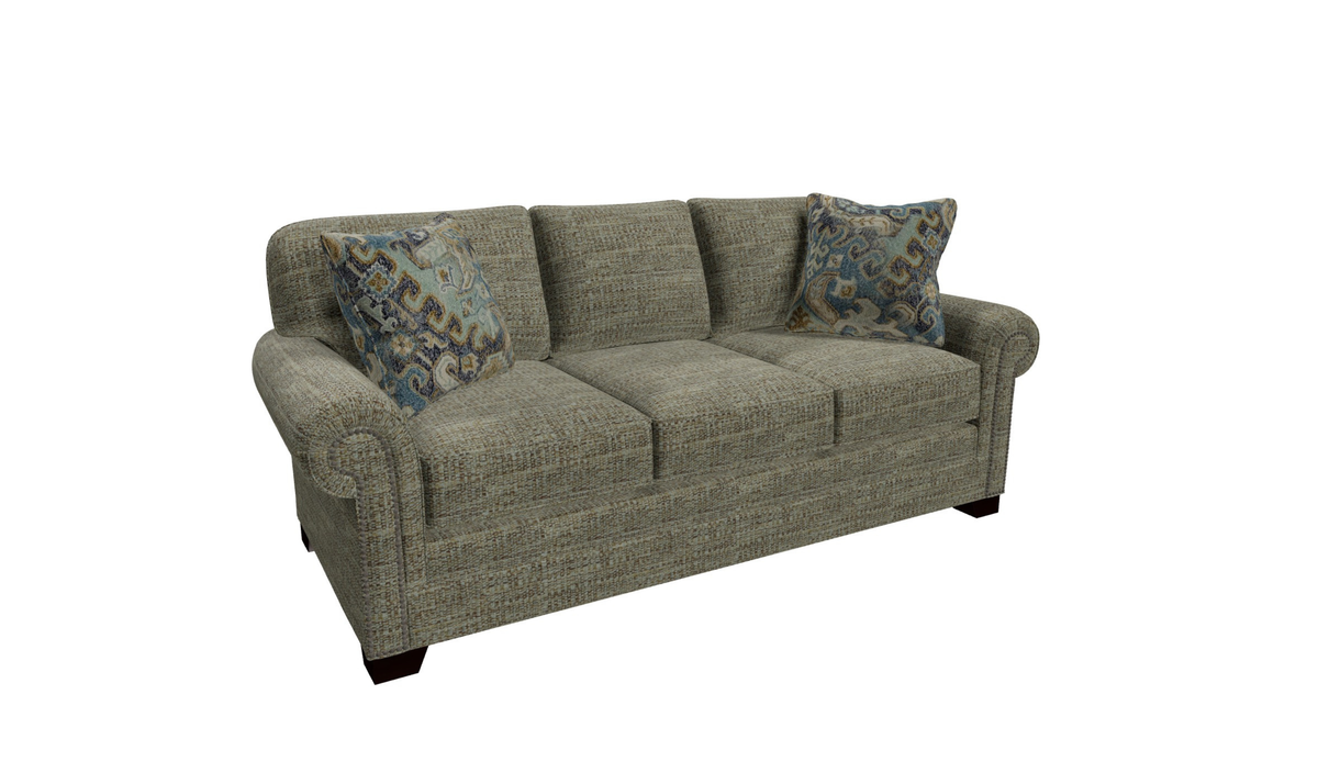 Parkston Sofa Set in Soft Grey Fabric with Clean Lines