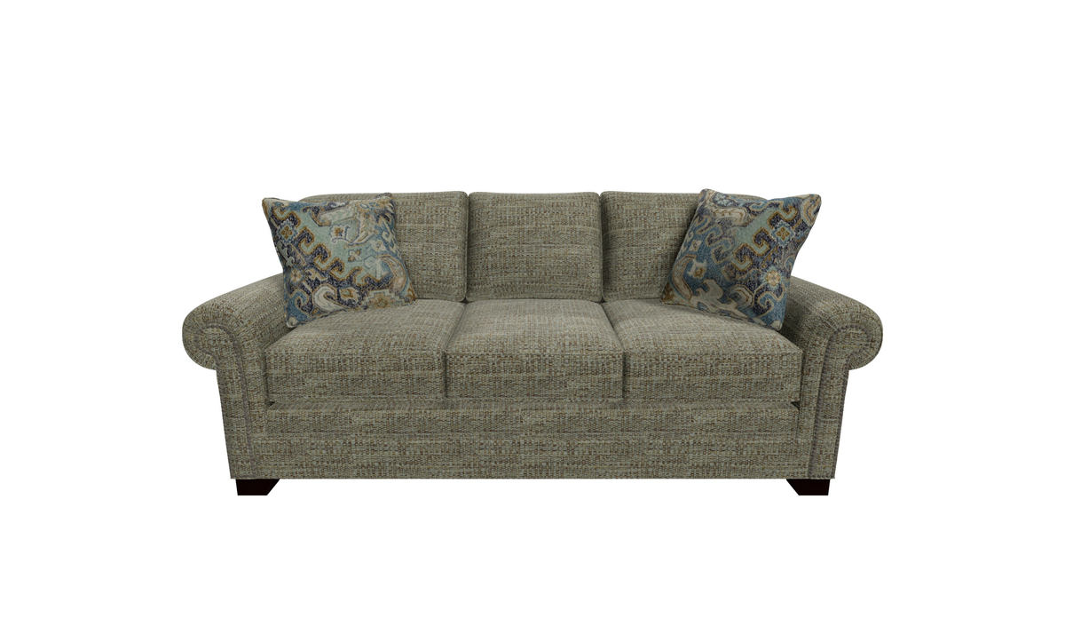 Parkston Sofa Set in Soft Grey Fabric with Clean Lines