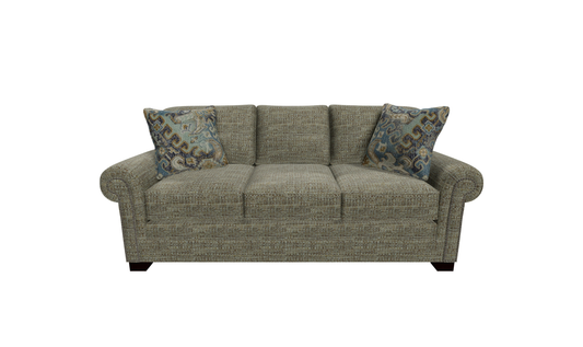 Parkston Sofa Set in Soft Grey Fabric with Clean Lines