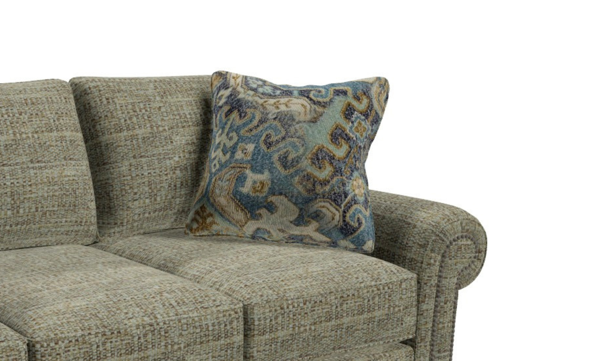 Parkston Sofa Set in Soft Grey Fabric with Clean Lines