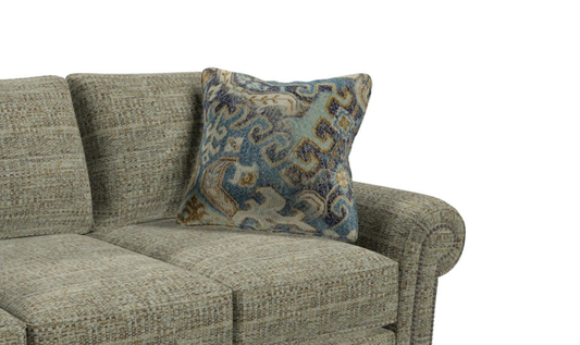 Parkston Sofa Set in Soft Grey Fabric with Clean Lines