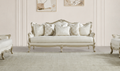 Classic 3-Seater Sofa in Champagne Gold Fabric