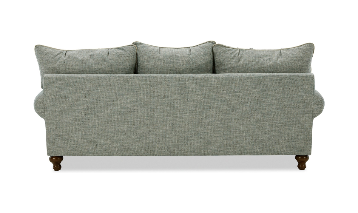 Fairview Sofa in Plush Fabric with Elegant Curved Arms