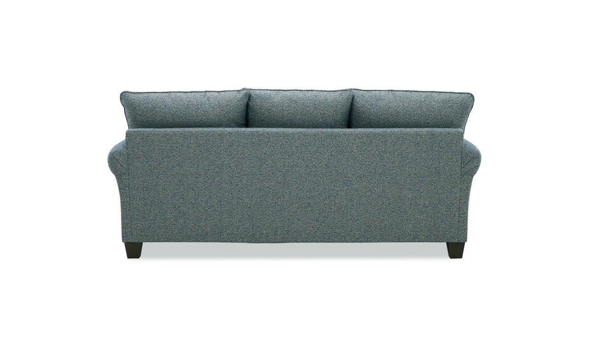 Norwood Sofa in Soft Fabric with Elegant Curved Arms