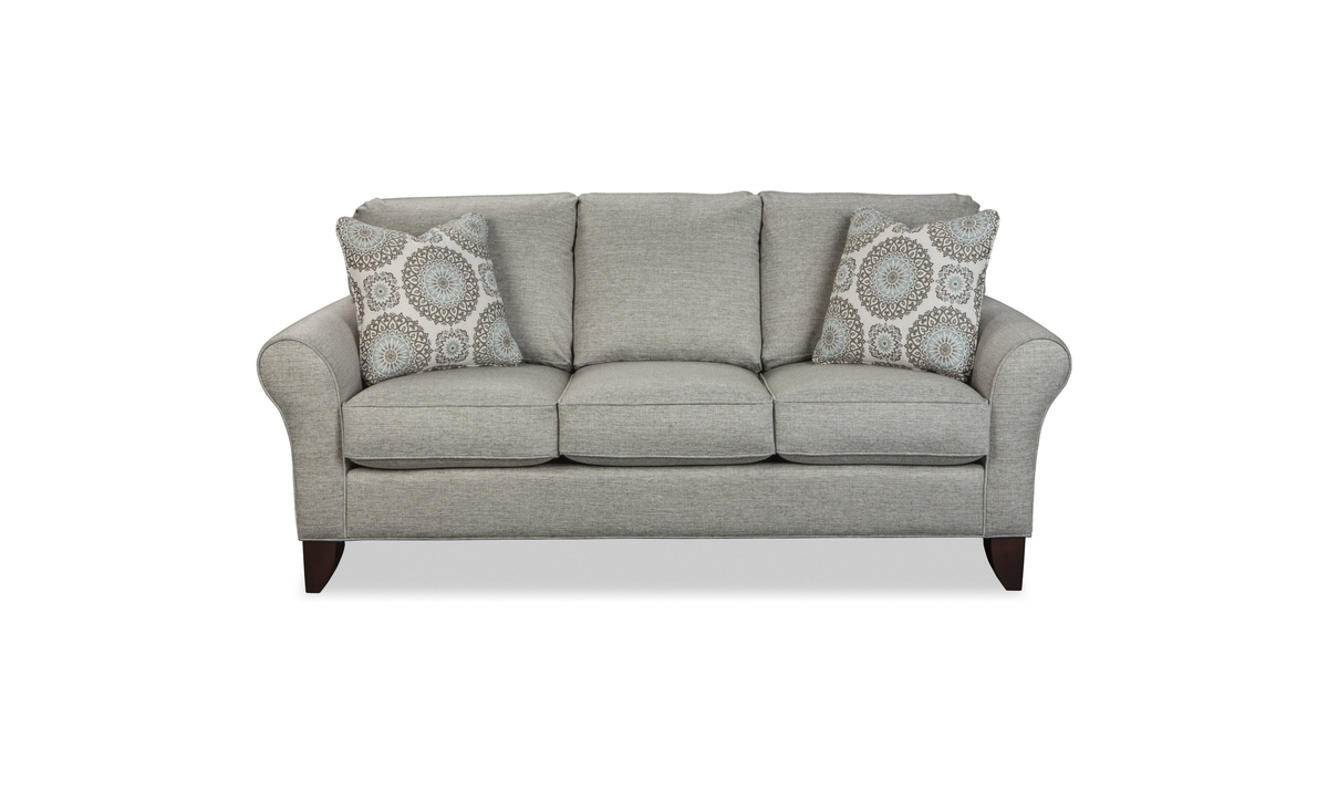 Templeton Sofa Set in Elegant Fabric with Curved Arms