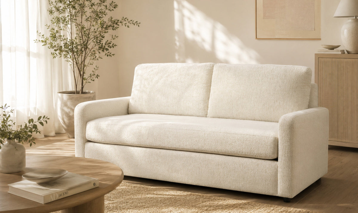 Briarwood Sofa in Rich Walnut Finish with Sleek Lines