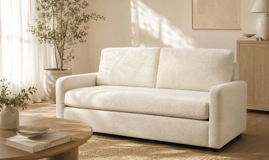 Briarwood Sofa in Rich Walnut Finish with Sleek Lines
