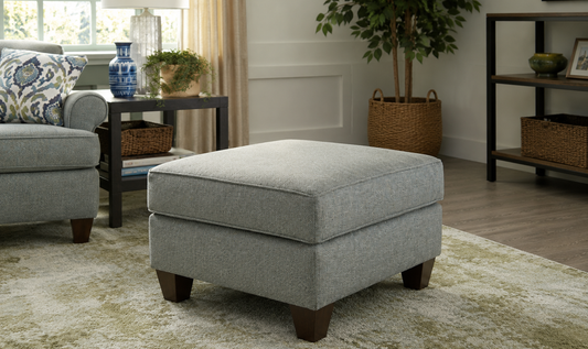 Delmont Sofa in Rich Fabric with Elegant Curved Arms