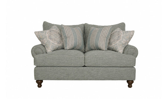 Fairview Sofa in Plush Fabric with Elegant Curved Arms