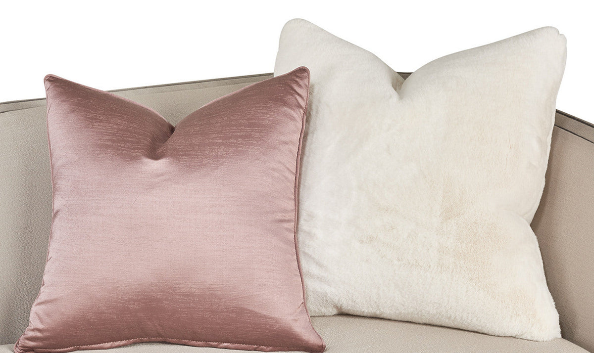 Sofa in Metallic Silver Mist with AICO Linea Design
