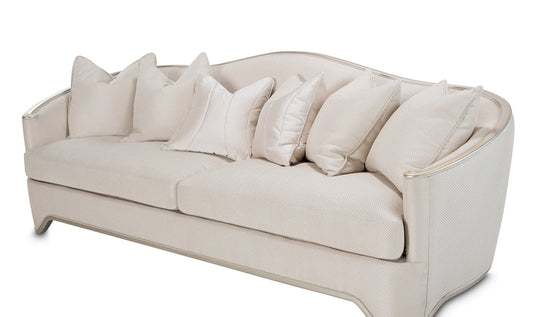 3-Seater Polyester Upholstered Sofa with London Place Design