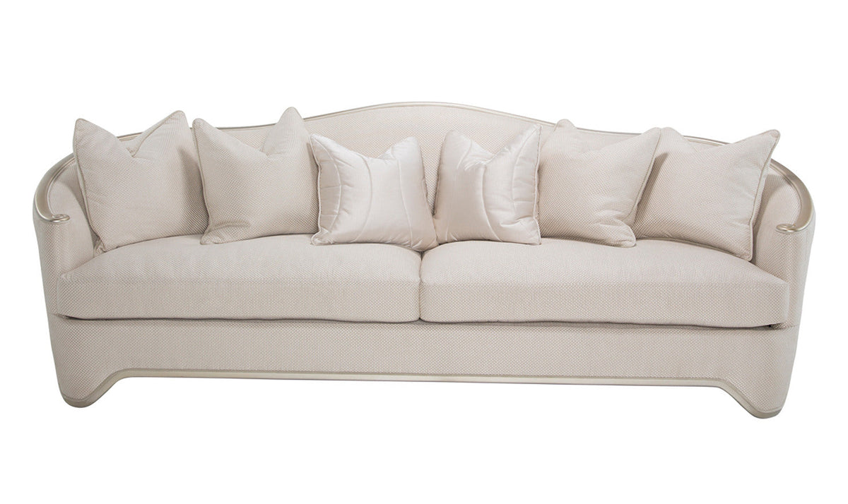 3-Seater Polyester Upholstered Sofa with London Place Design