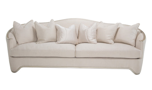3-Seater Polyester Upholstered Sofa with London Place Design