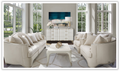 3-Seater Polyester Upholstered Sofa with London Place Design