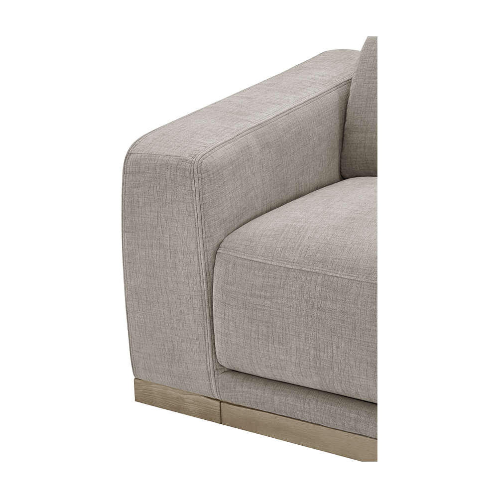 3 Seater Motion Sofa in Mushroom Taupe with Reclining Feature