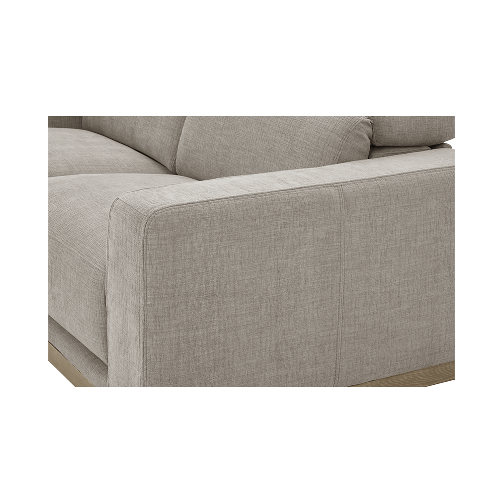 3 Seater Motion Sofa in Mushroom Taupe with Reclining Feature
