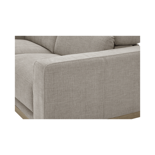 3 Seater Motion Sofa in Mushroom Taupe with Reclining Feature