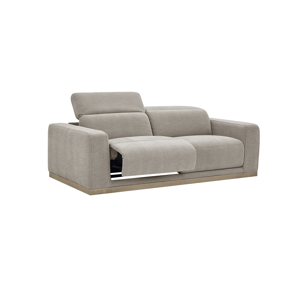3 Seater Motion Sofa in Mushroom Taupe with Reclining Feature