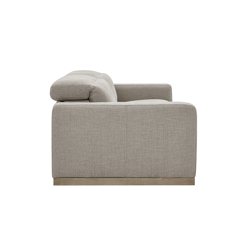 3 Seater Motion Sofa in Mushroom Taupe with Reclining Feature