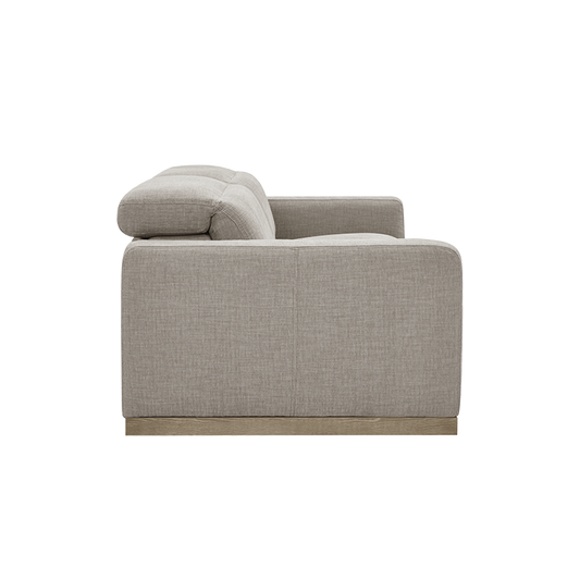 3 Seater Motion Sofa in Mushroom Taupe with Reclining Feature