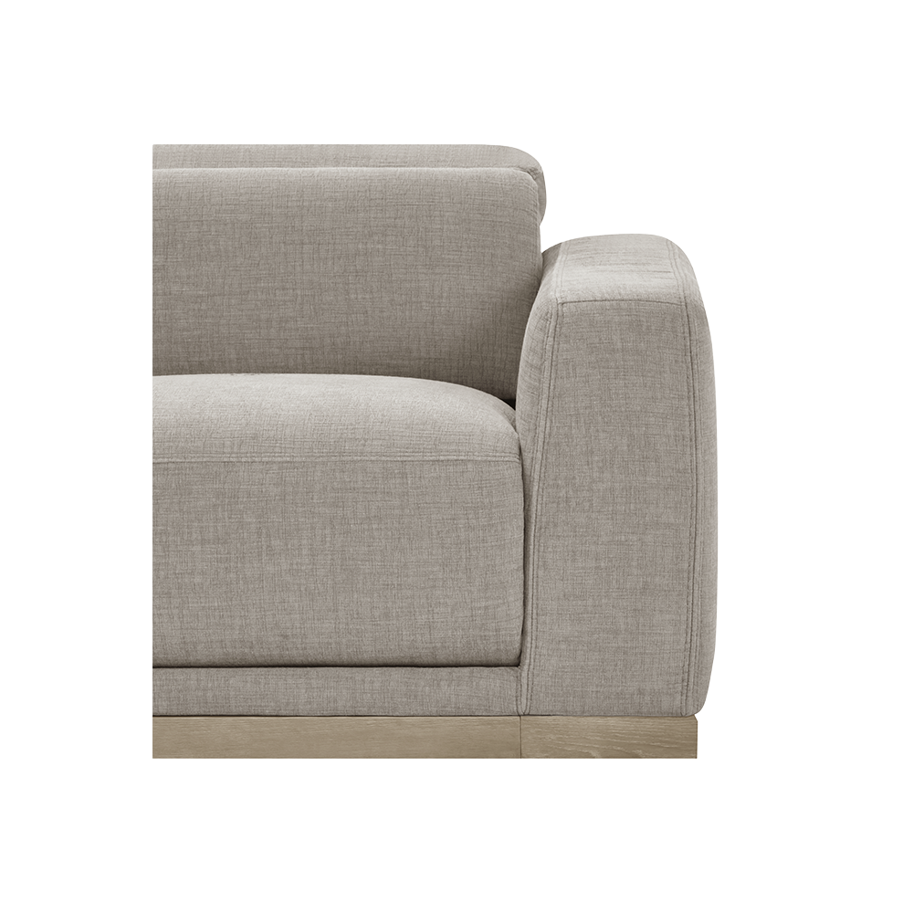 3 Seater Motion Sofa in Mushroom Taupe with Reclining Feature