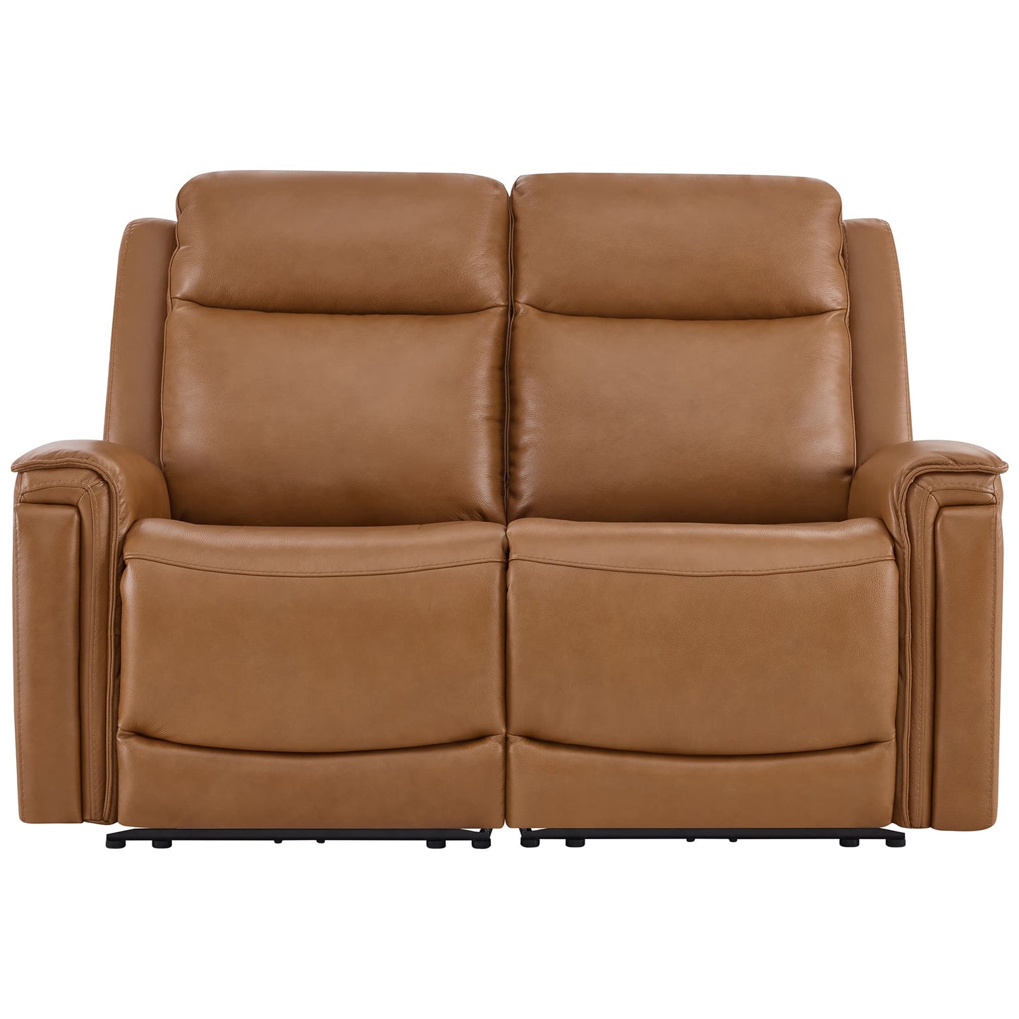 Modern Top-Grain Leather Zero Gravity Reclining Sofa