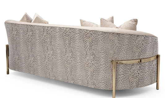 3 Seater Fabric Sofa with Pillow Arms in Lisbon Design
