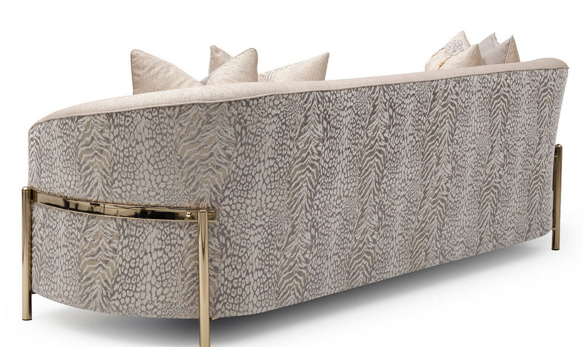 3 Seater Fabric Sofa with Pillow Arms in Lisbon Design