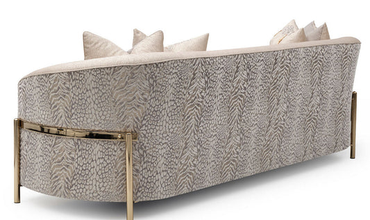 3 Seater Fabric Sofa with Pillow Arms in Lisbon Design