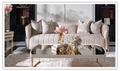3 Seater Fabric Sofa with Pillow Arms in Lisbon Design