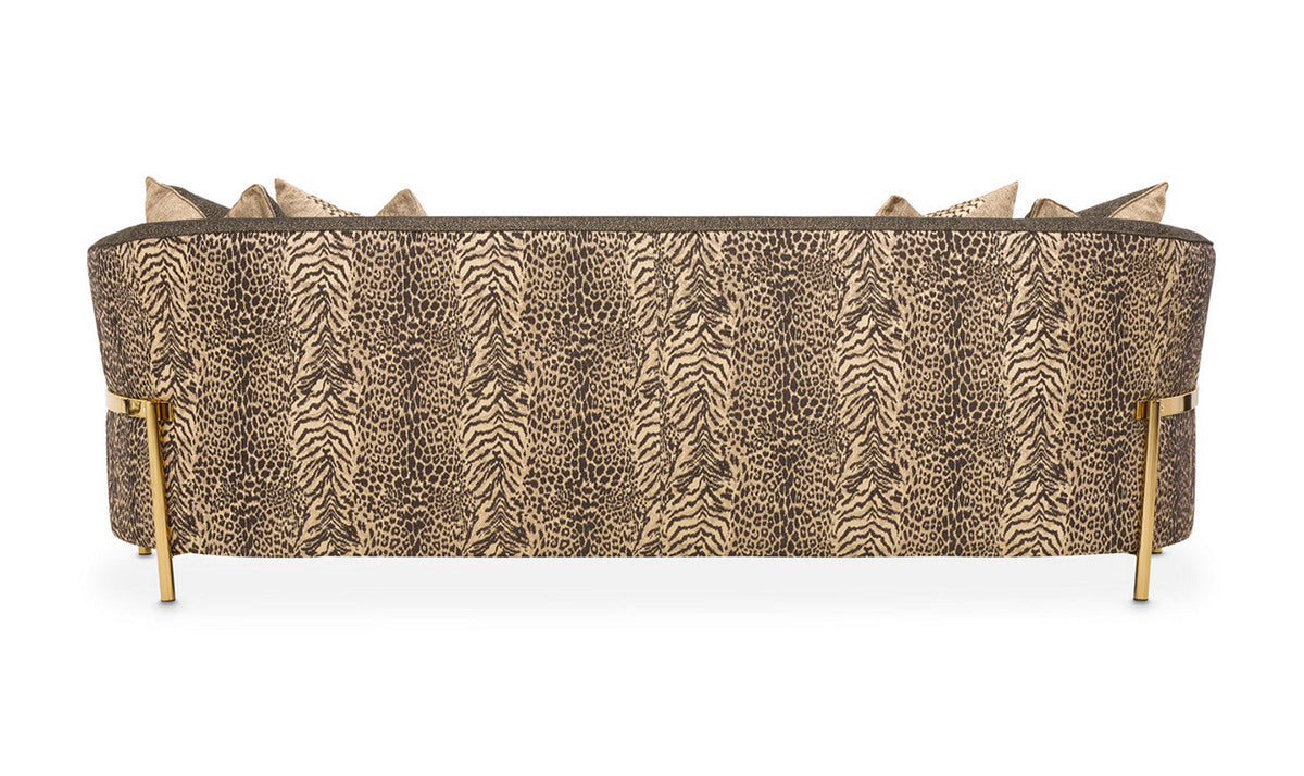 3 Seater Fabric Sofa with Pillow Arms in Lisbon Design