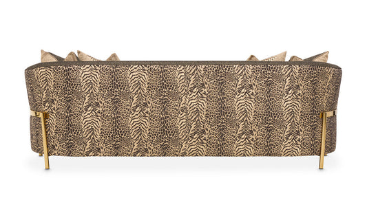 3 Seater Fabric Sofa with Pillow Arms in Lisbon Design