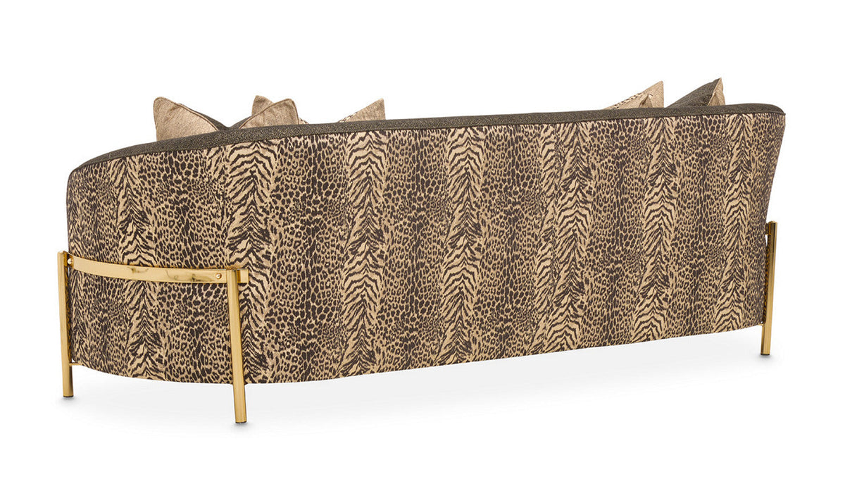 3 Seater Fabric Sofa with Pillow Arms in Lisbon Design