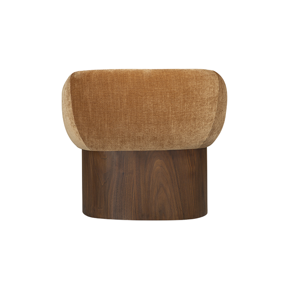 Livia Lounge Chair in Golden Cognac Leather