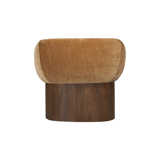Livia Lounge Chair in Golden Cognac Leather